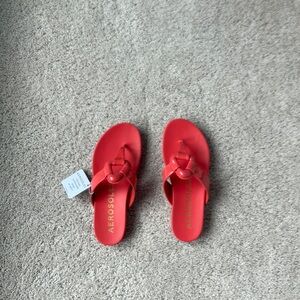 Aerosols Sandals. Coral color.